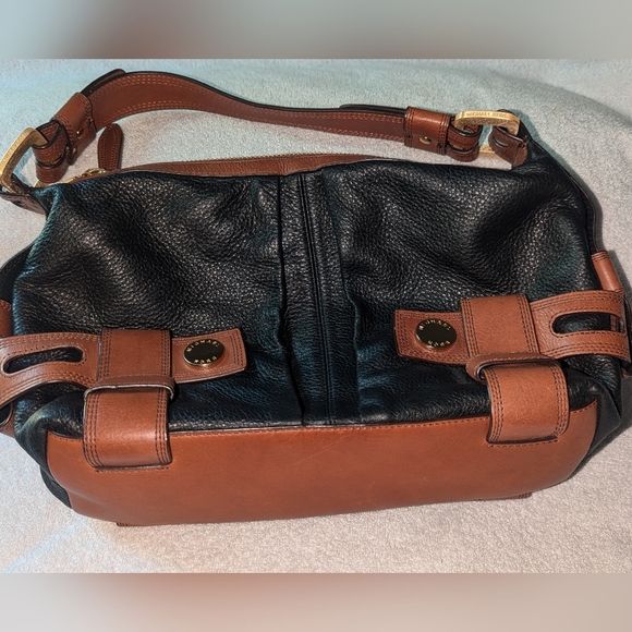 Vintage Michael Kors black and brown shoulder bag. - Picture 12 of 13